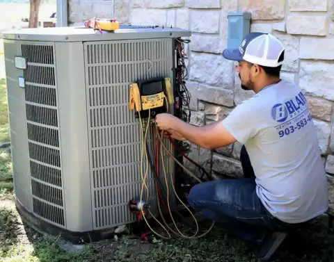 One of Blain Services trusted HVAC techs diagnoses a serious issue with this customer's HVAC